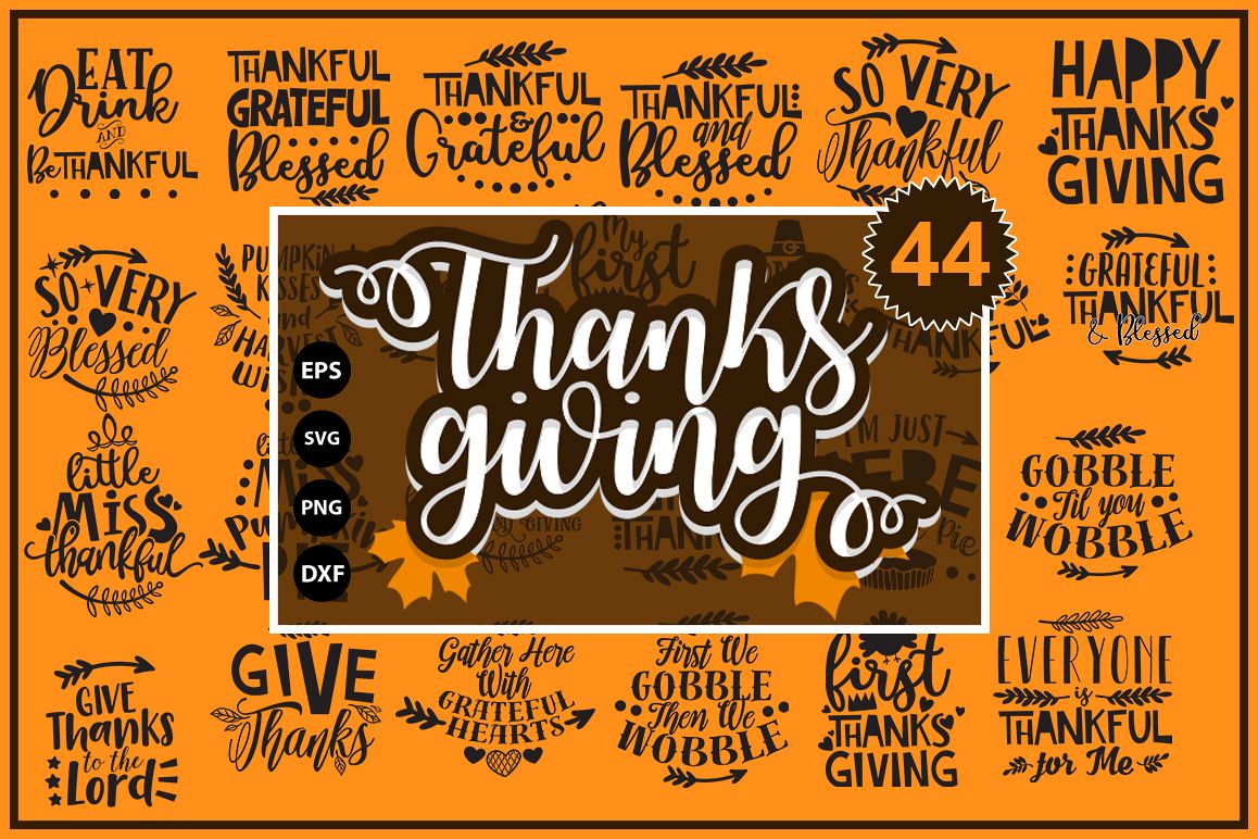 Thanksgiving quotes Mega Bundle example image 1