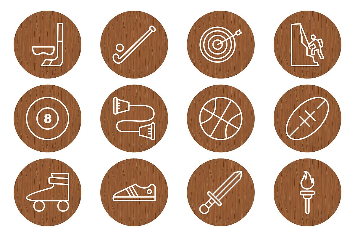 Set Of Sports And Game Icons example image 1