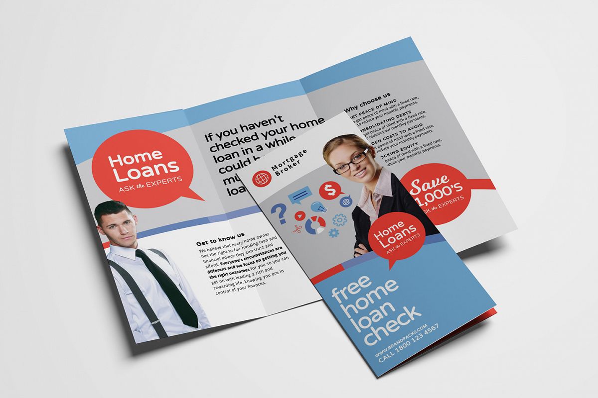 Modern Corporate Tri-Fold Brochure Template example image 1