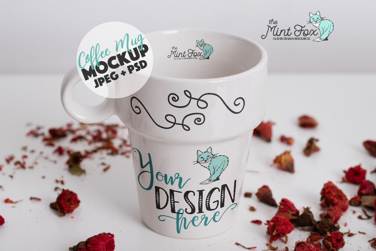 Coffee Mug Mockup | PSD & JPG Coffee Cup Mock Up example image 1