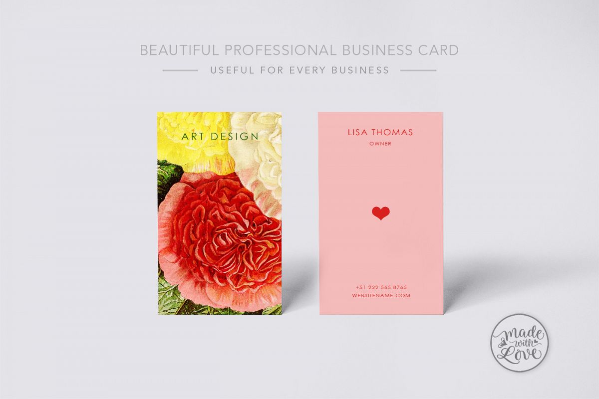 Beautiful creative art business Card example image 1