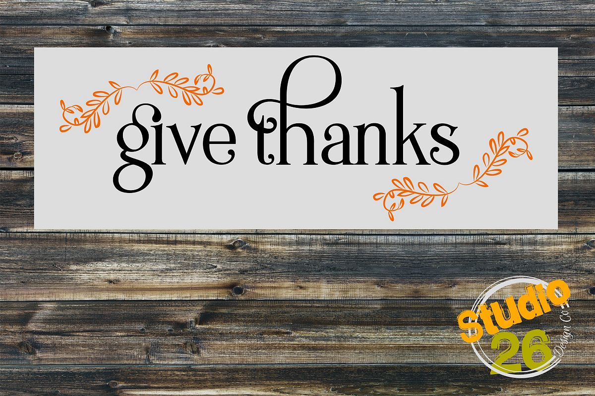 Give Thanks SVG example image 1