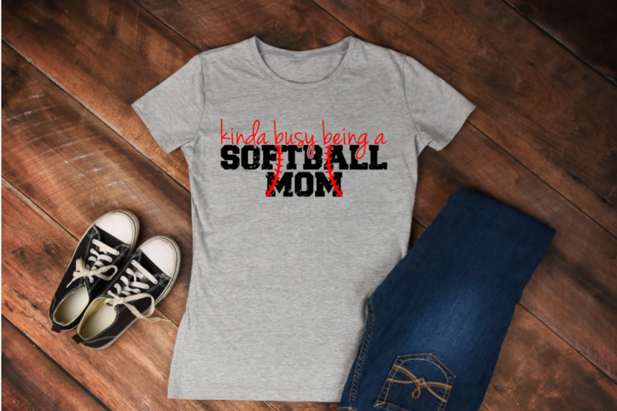 Kinda busy being a softball mom example image 1