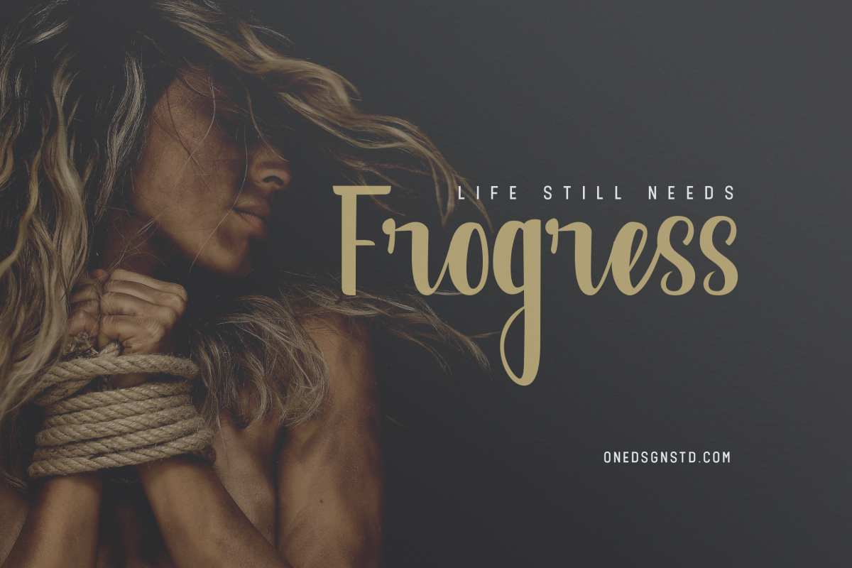 Frogress Calligraphy Script Fonts example image 1