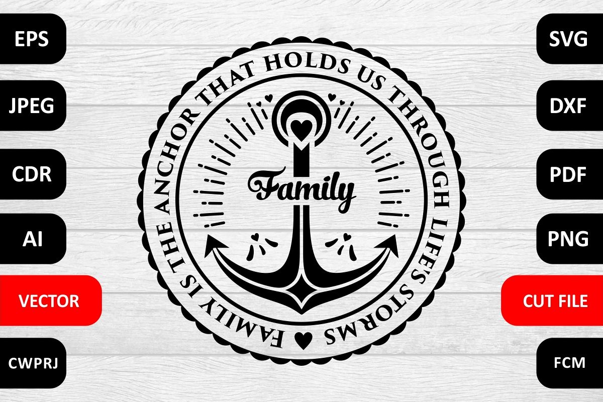 Love Family SVG Quote cut file example image 1