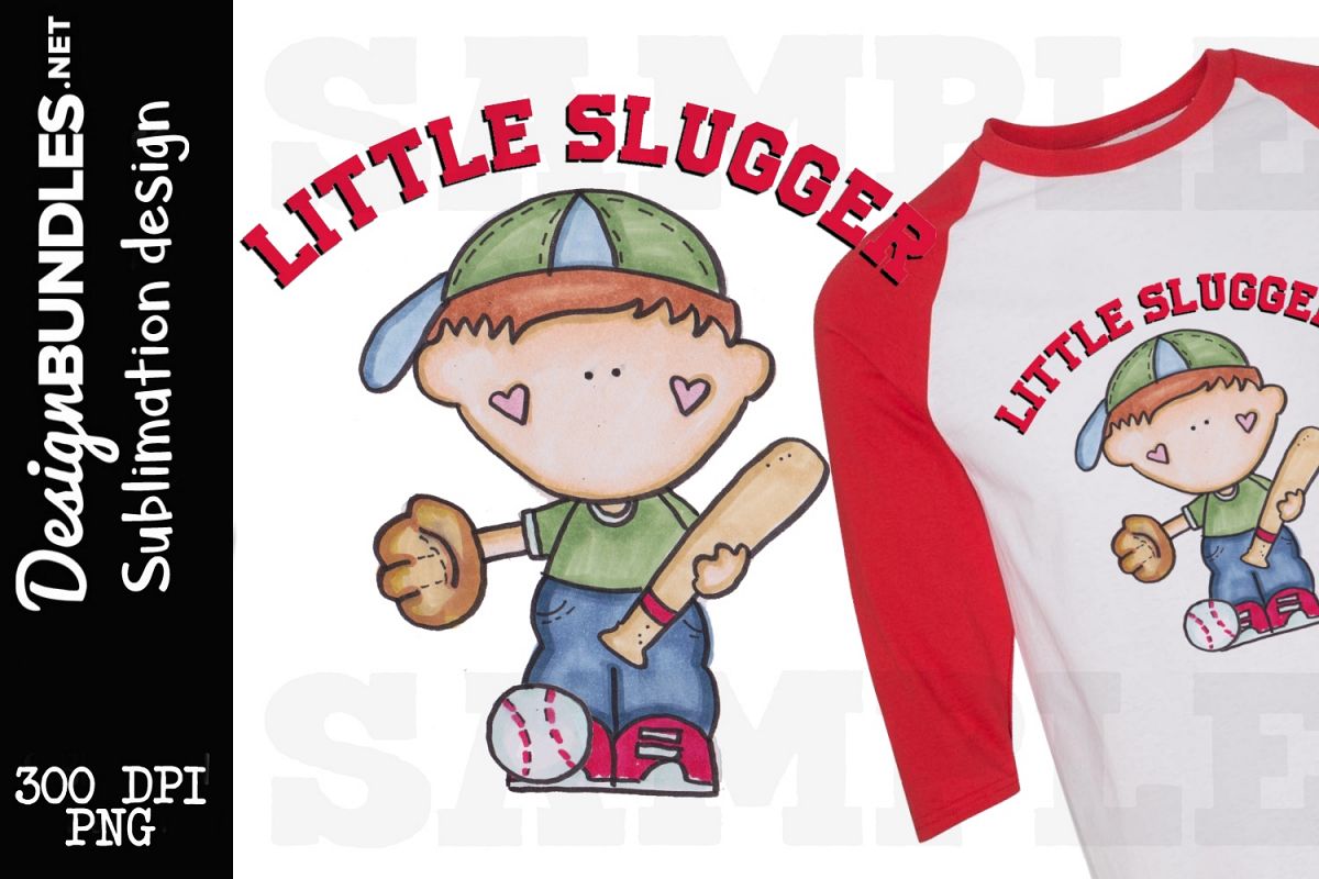Little Slugger Sublimation Design example image 1