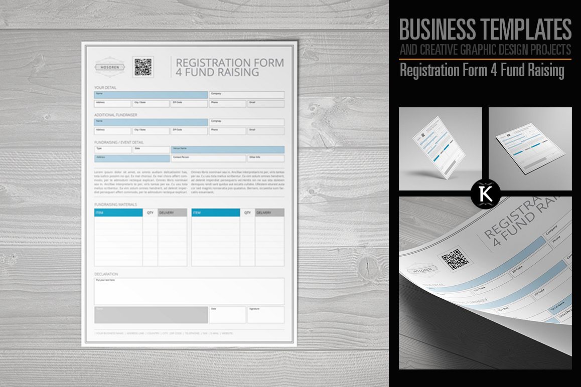 Registration Form 4 Fund Raising example image 1