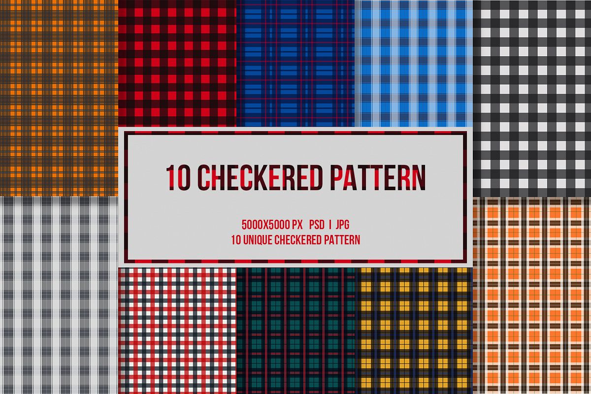 10 Checkered Patterns example image 1