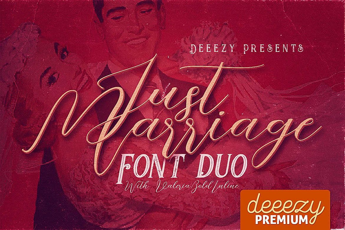 Just Marriage Font Duo example image 1