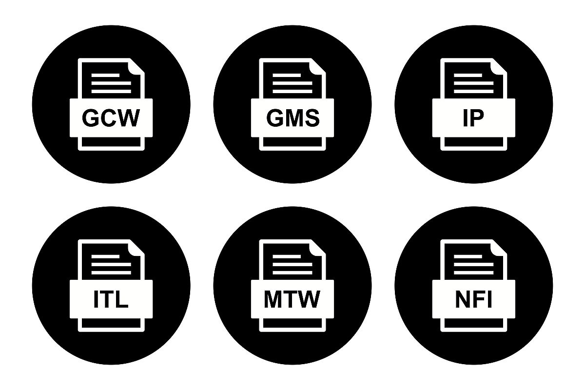 Set Of File Formats Icons example image 1