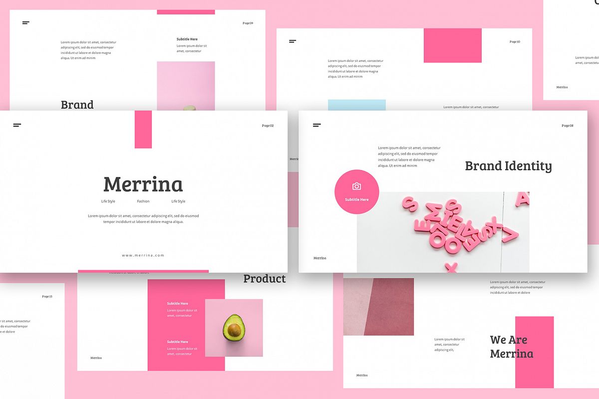 Merrina - Brand Guideline Powerpoint example image 1