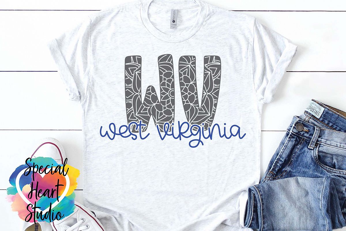 Download West Virginia Mandala - A State SVG Cut File