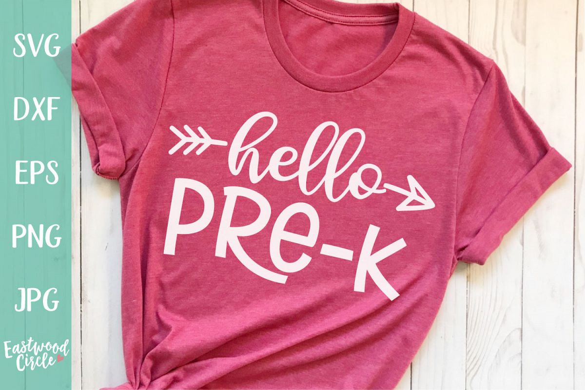 Hello Pre-K - School SVG for Crafters example image 1