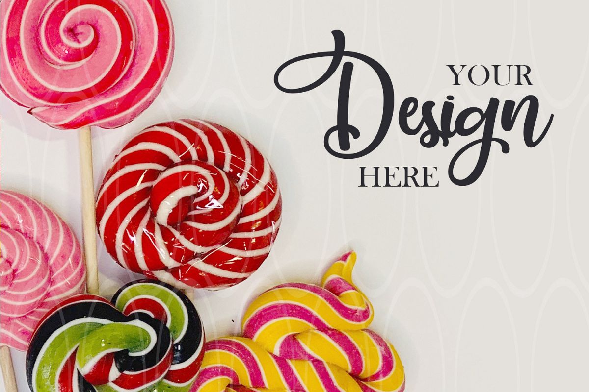 Candies Styled Stock Photo Product Plate Flat Lay Plate example image 1
