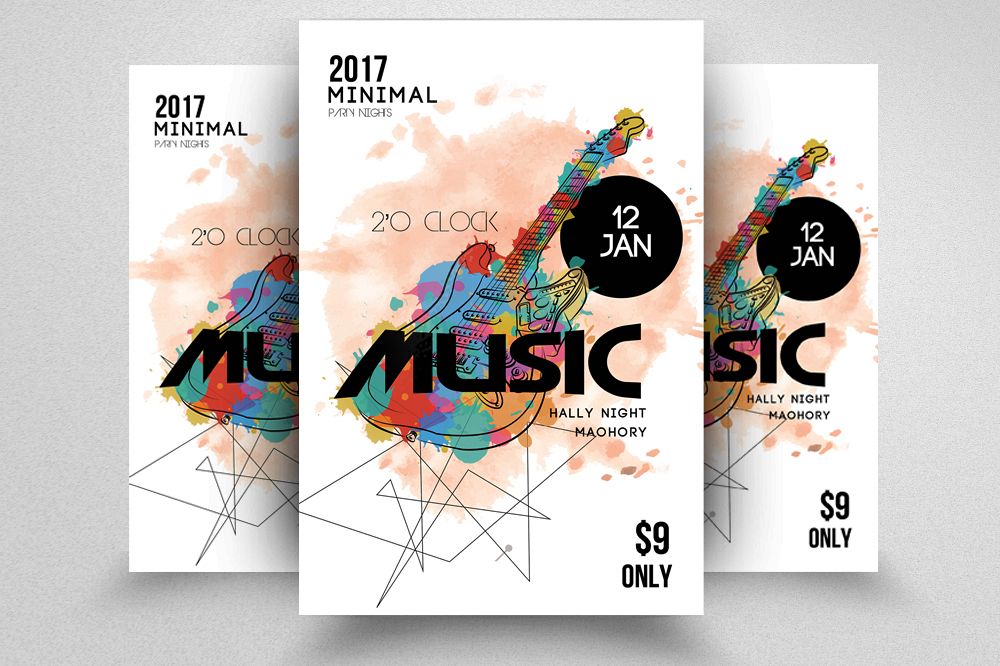 Music Band Party Flyer example image 1
