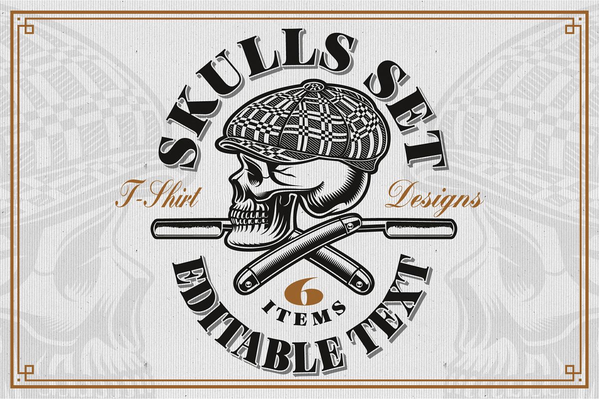 Skulls Illustrations Set example image 1