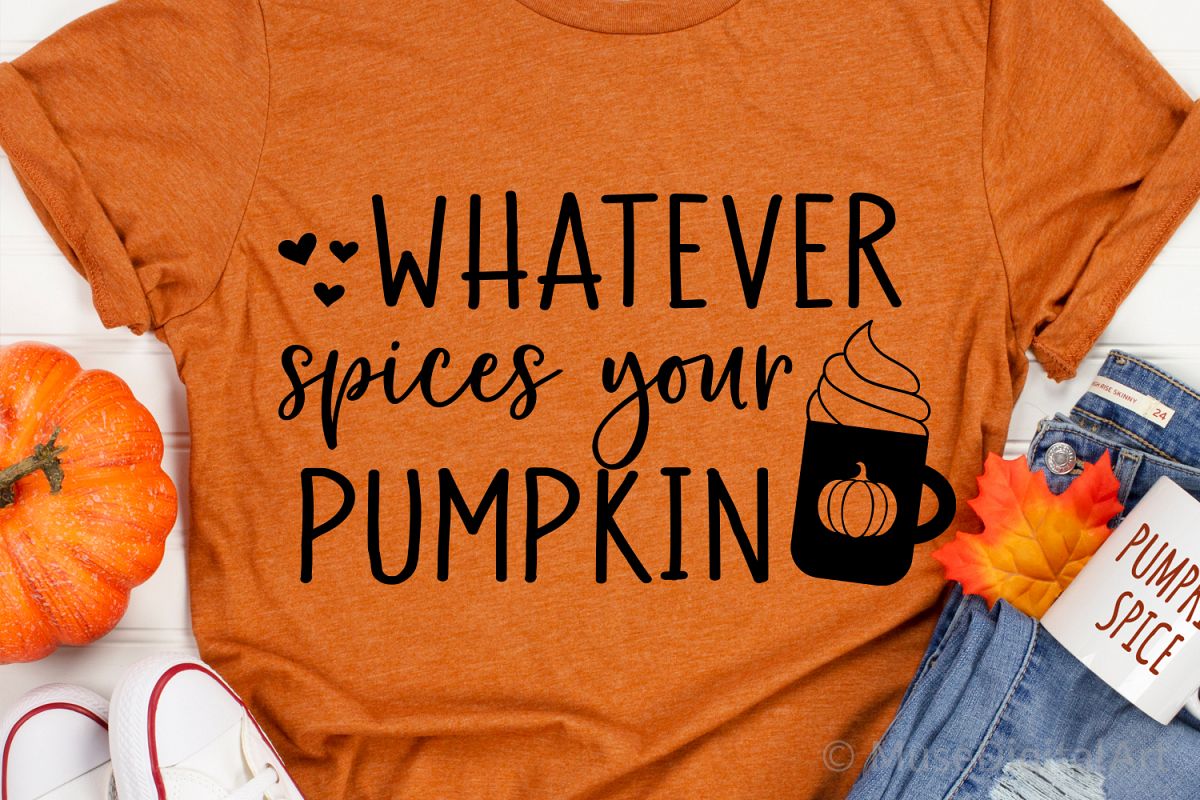 Whatever Spices Your Pumpkin Svg, Pumpkin Spice Svg, Funny example image 1