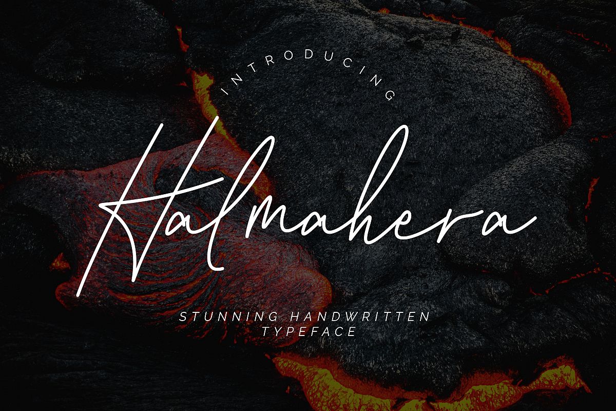 Halmahera Handwritten Script example image 1