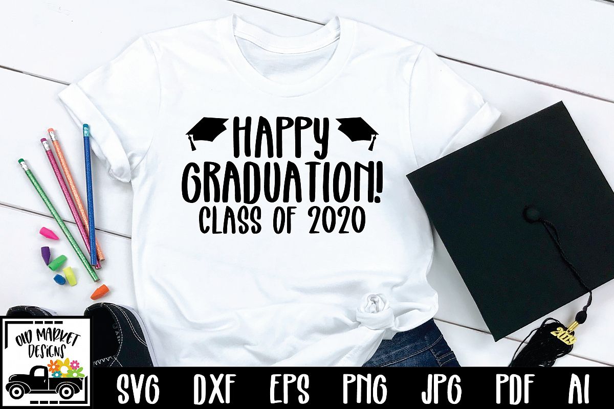 Download Happy Graduation 2020 SVG Cut File - SVG DXF EPS PNG JPG AI (258118) | SVGs | Design Bundles