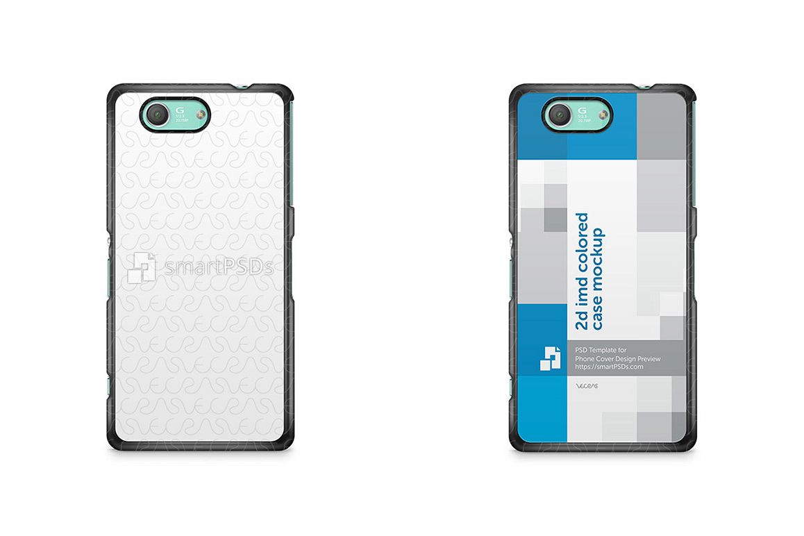 Sony Xperia Z3 Compact 2d IMD Colored Mobile Case Design Mockup 2014 example image 1