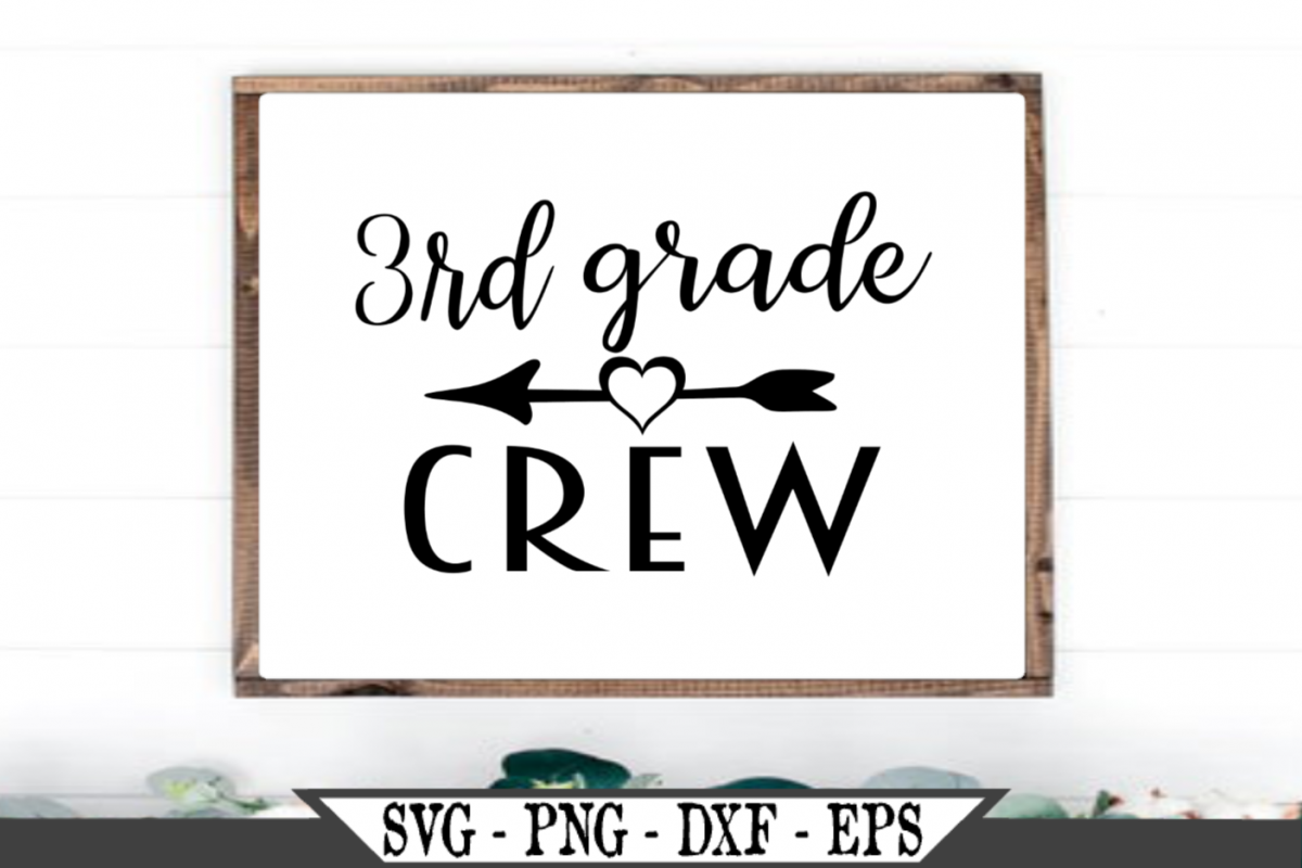 3rd Grade Crew for Third Grader SVG example image 1