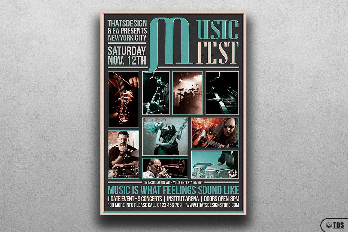 Music Festival Flyer Template V2 example image 1