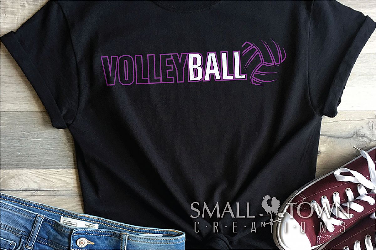 Volleyball, Volleyball ball, Sport logo, PRINT, CUT & DESIGN example image 1