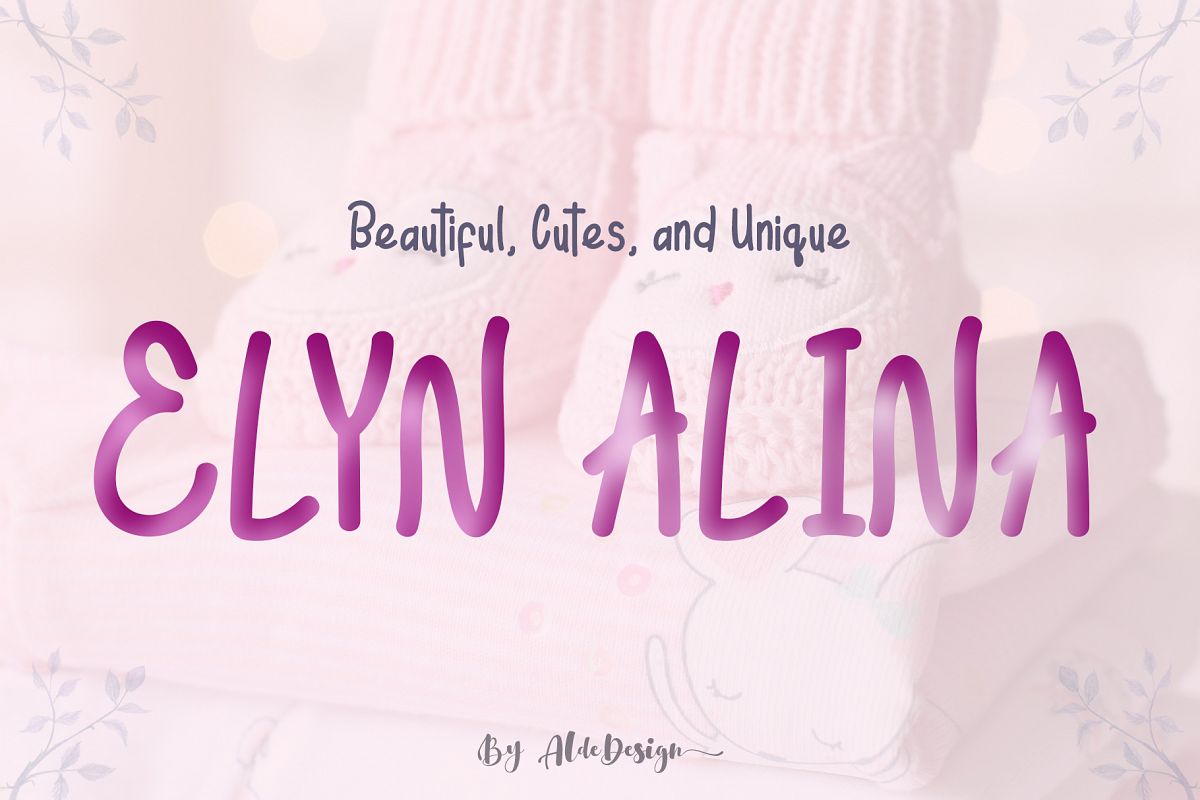 Elyn Alina - Handmade Font example image 1
