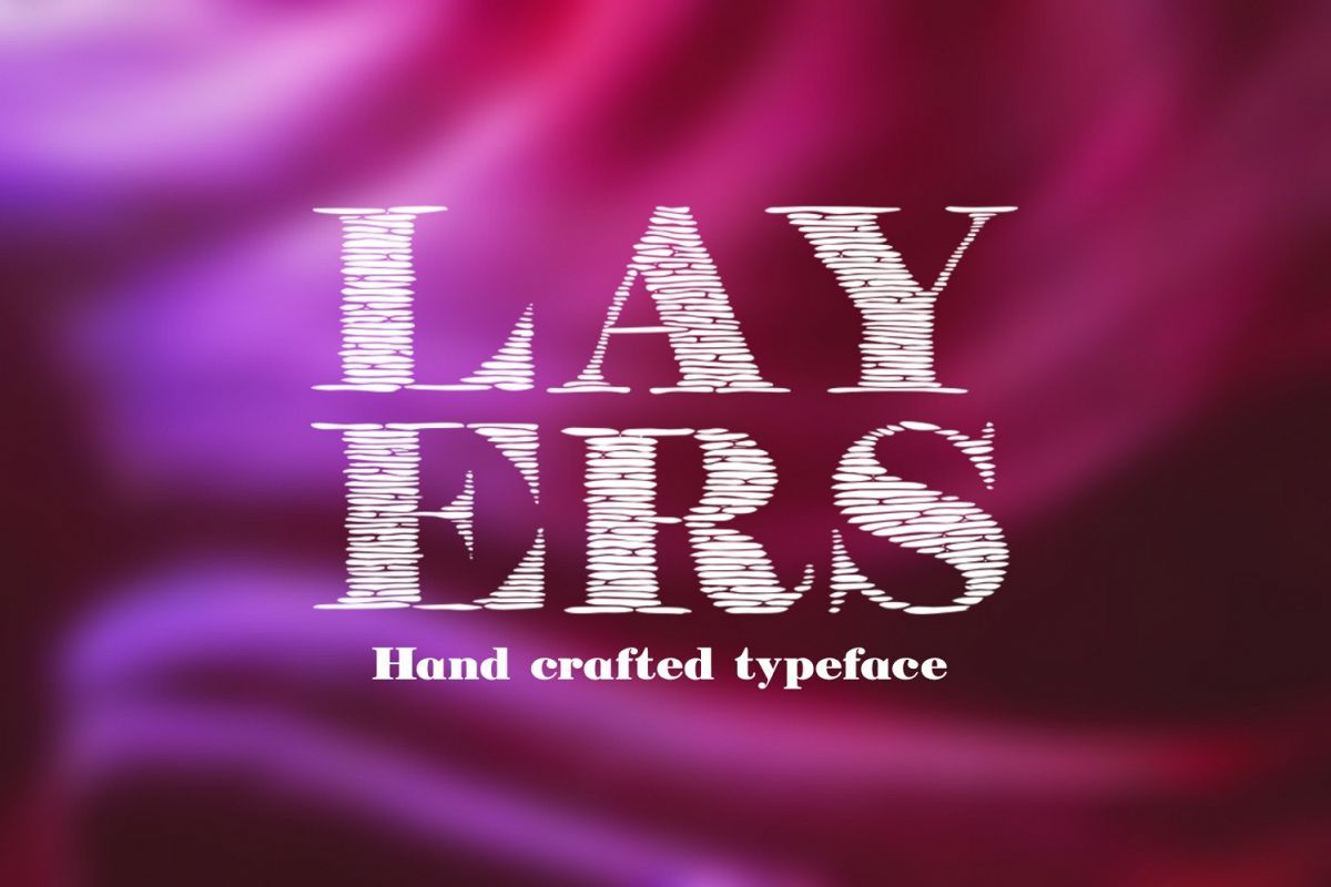 Layers font example image 1