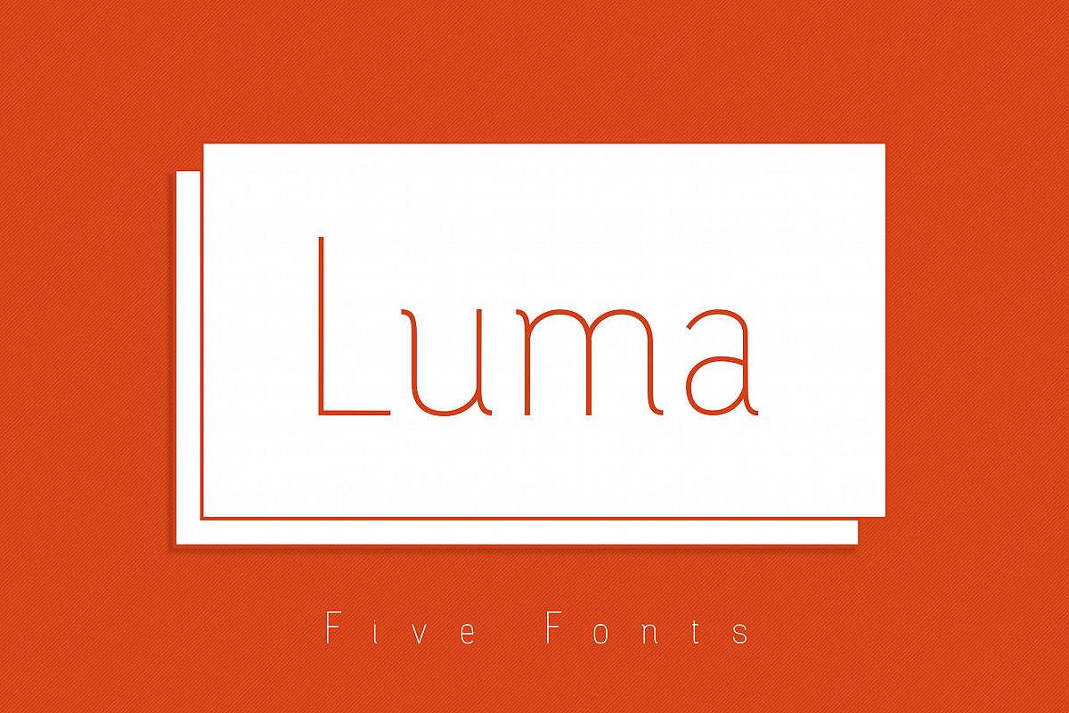 Luma - Thin Font example image 1