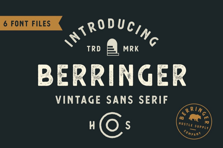 Berringer - Vintage Type Family example image 1