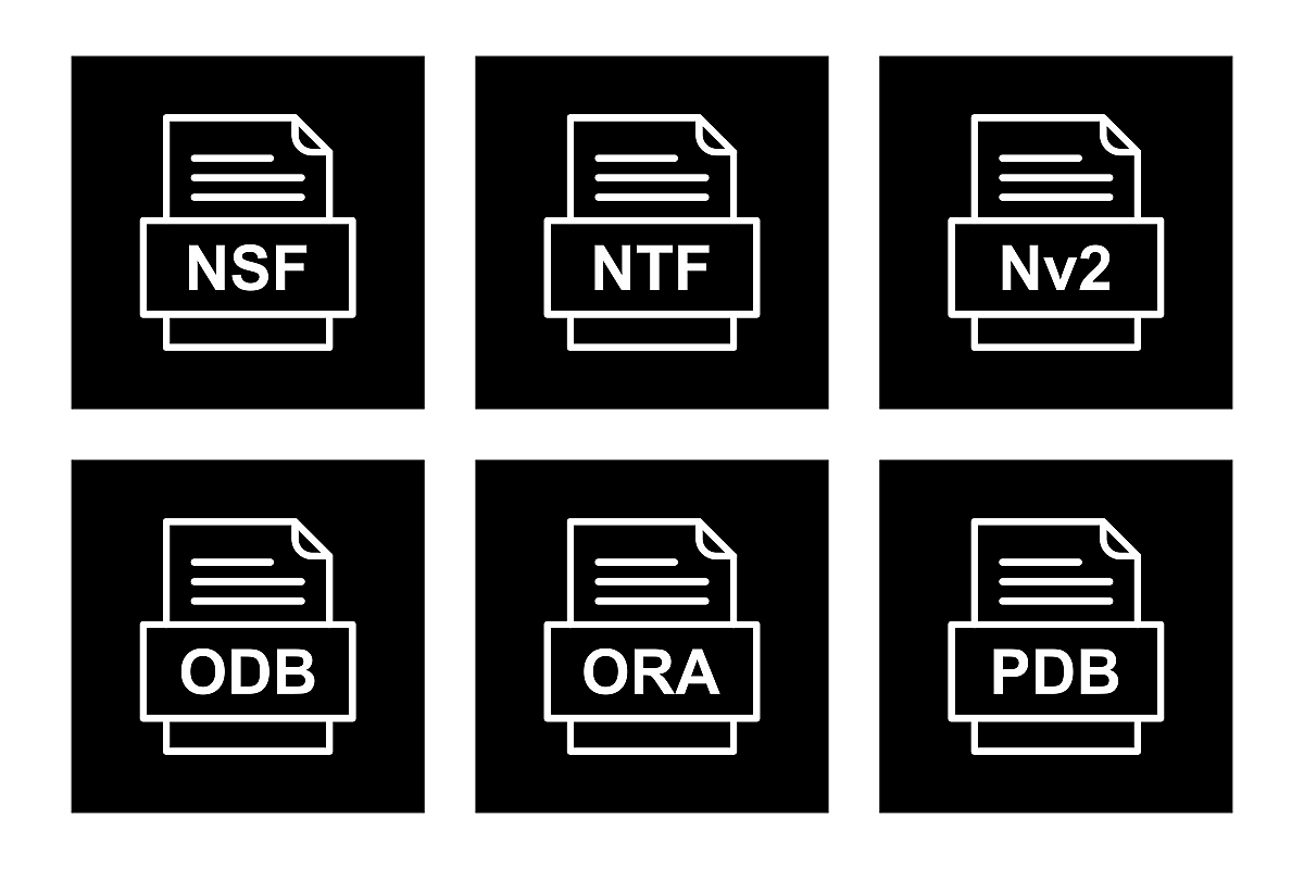 Set Of File Formats Icons example image 1