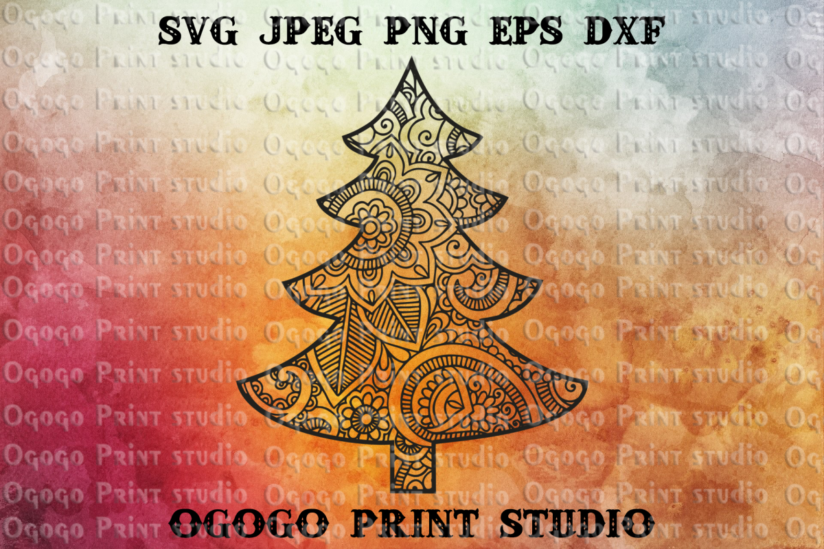 Free Free Mandala Christmas Tree Svg 449 SVG PNG EPS DXF File