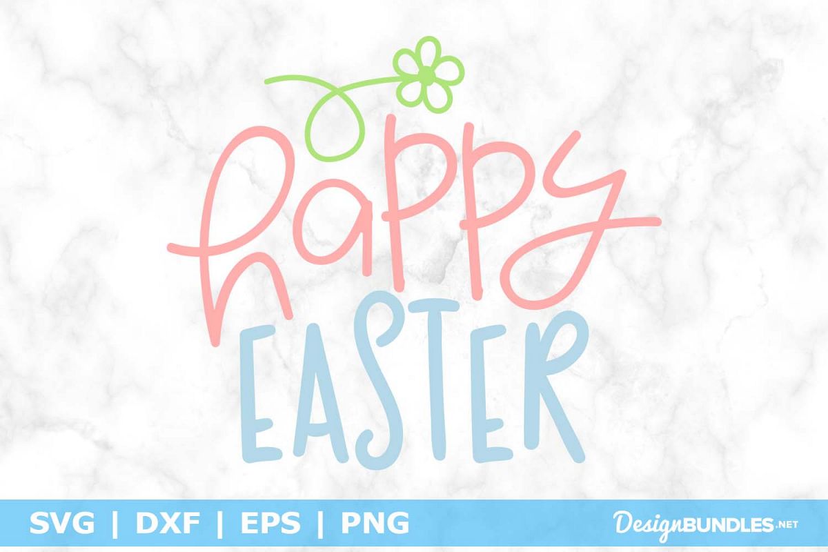Happy Easter SVG File example image 1