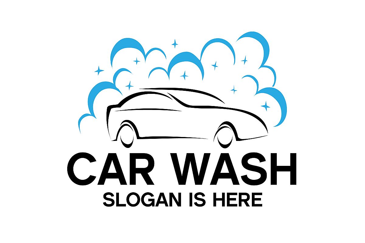 Car Wash Logo,Washing and Service Logo Design example image 1