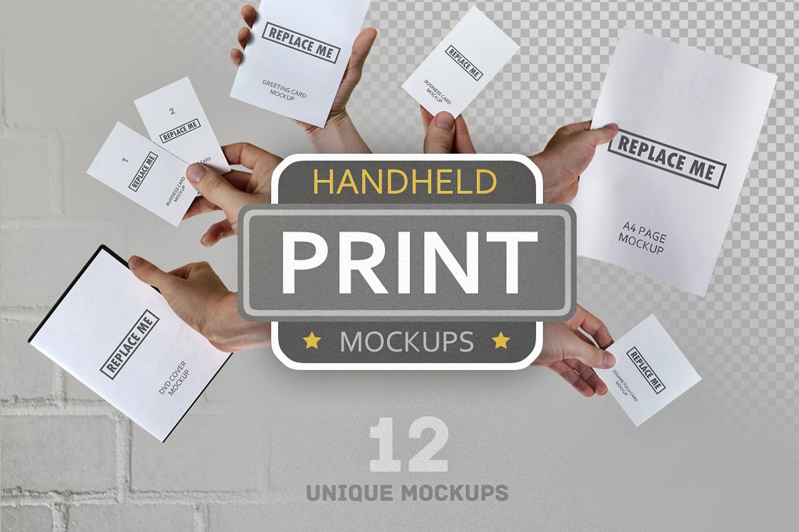 Handheld Print Mockups example image 1