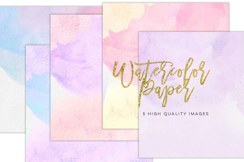 Digital scrapbook paper, Watercolor Modern prints, Invitation paper, Sticker paper Commercial use, Lilac Purple Love Valentines Day paper example image 1