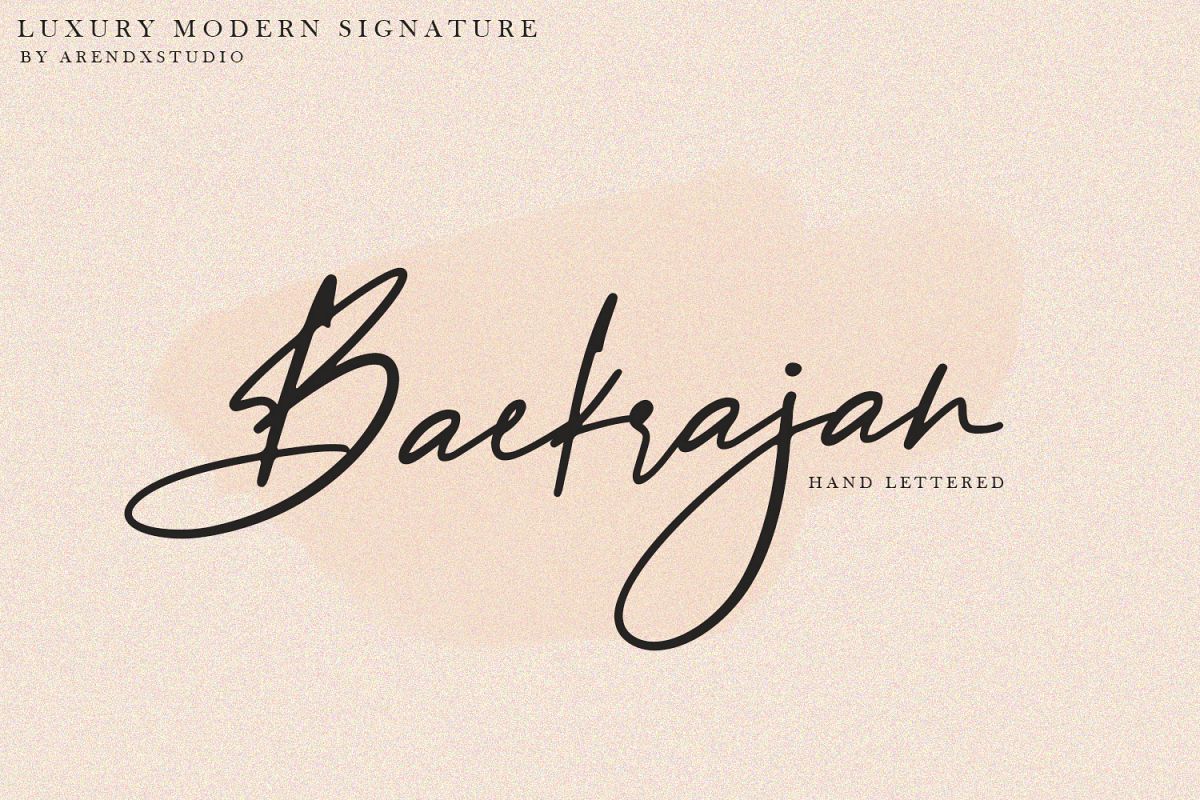 Baekrajan Luxury Modern Signature example image 1