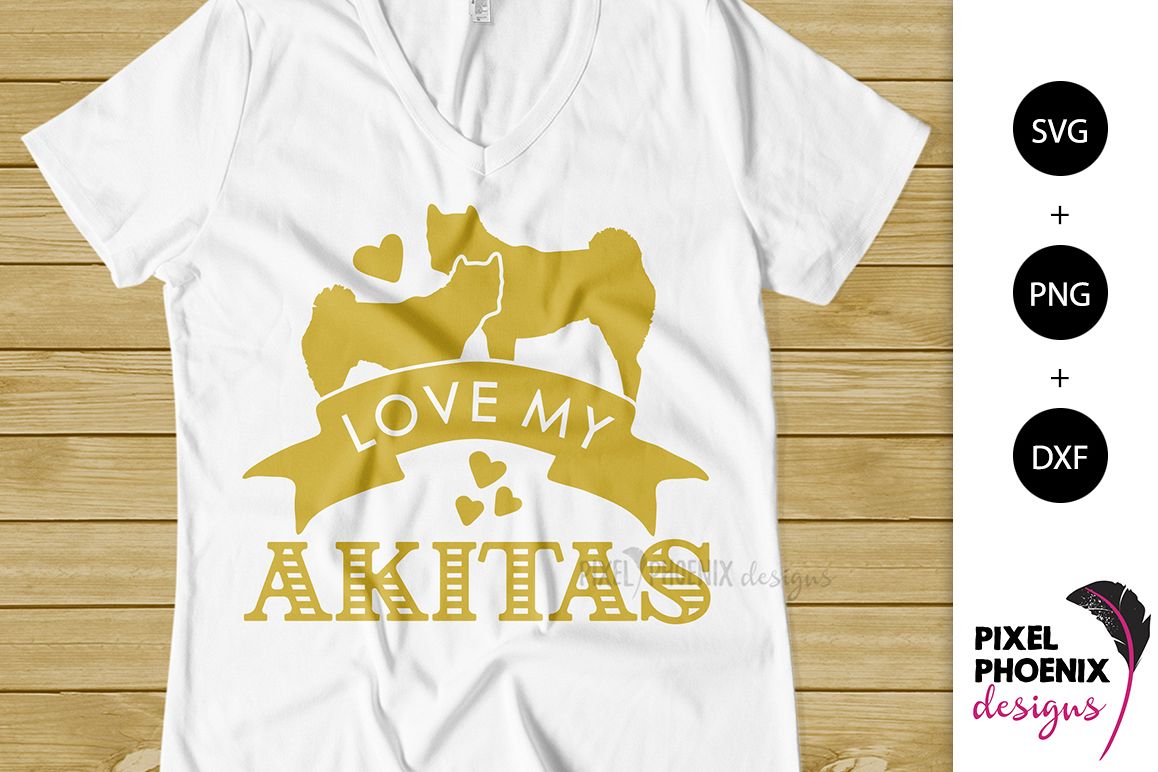 Love My Akitas SVG example image 1