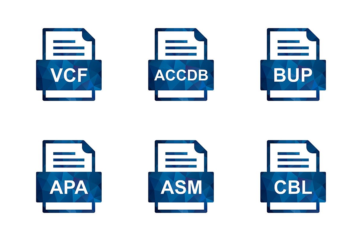 Set Of File Formats Icons example image 1