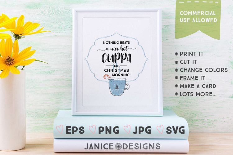 Coffee - Tea - Nothing Beats a Nice Hot Cuppa Graphics example image 1