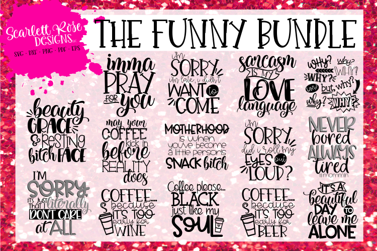 The Funny Saying SVG Bundle example image 1
