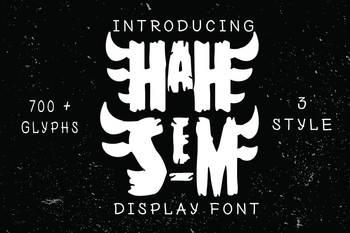 Hah Sem Display Font 3 style example image 1