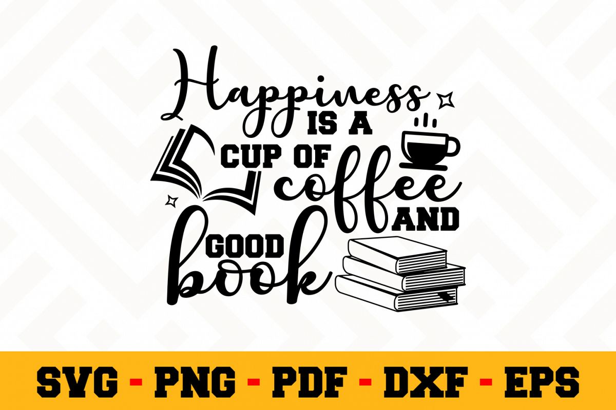 Book Lover SVG Design n618 | Reading SVG Cut File example image 1