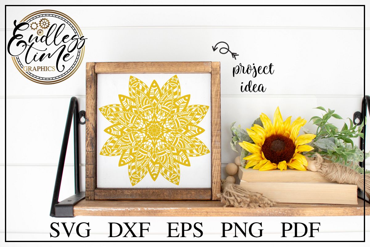 Mandala SVG Cut File - A Floral Zentangle SVG Design example image 1
