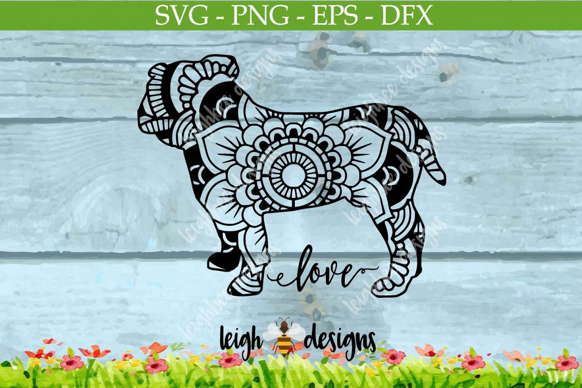 Bulldog Mandala (61905) | SVGs | Design Bundles