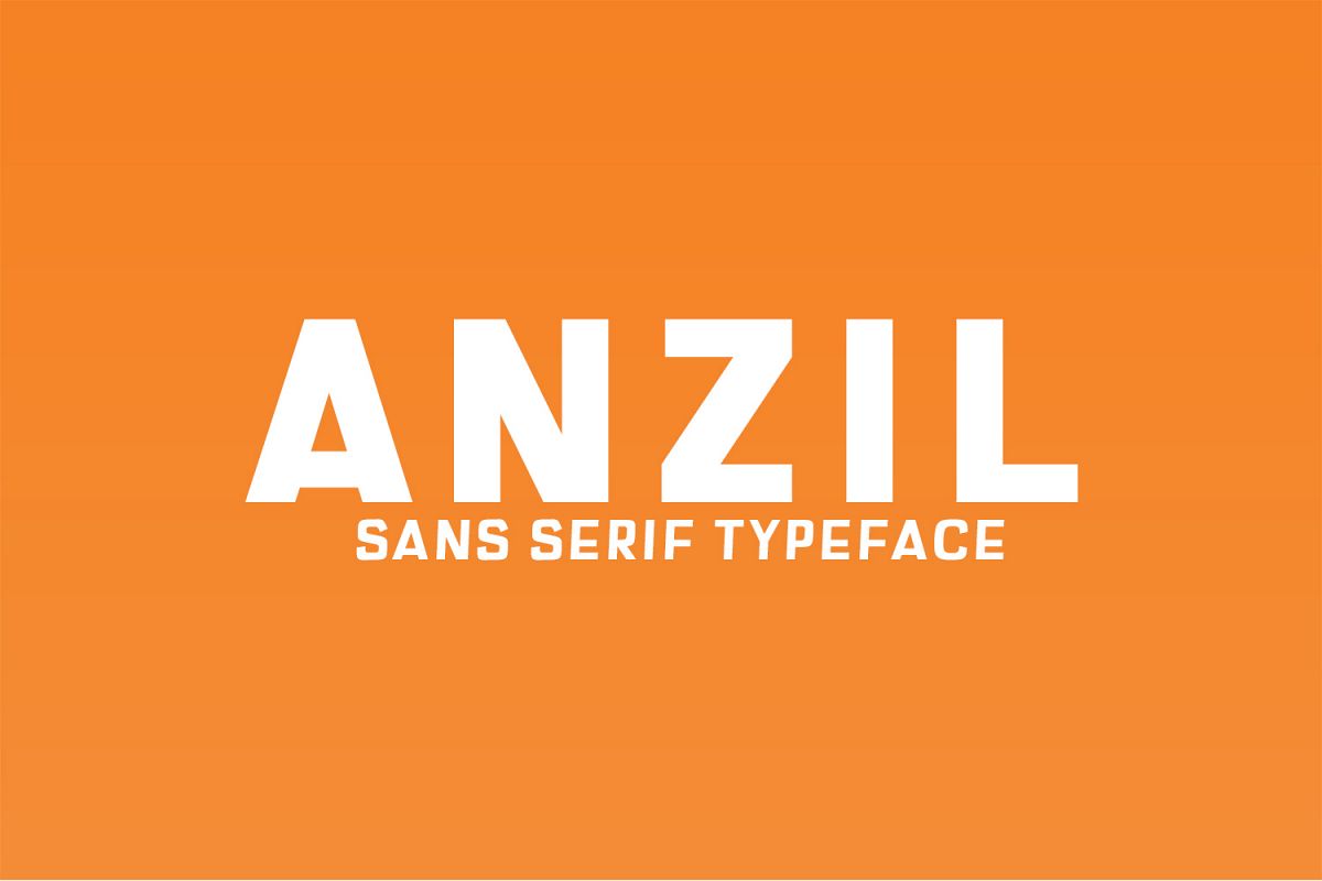 Anzil Sans Serif Typeface example image 1