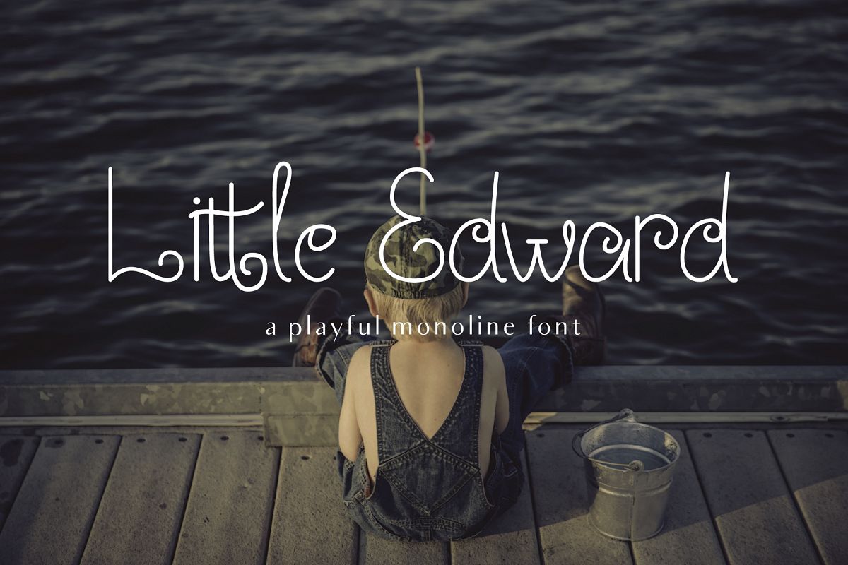 Little Edward - Childish font example image 1