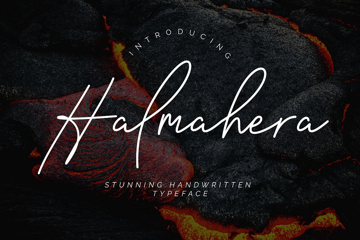 Halmahera Handwritten Script example image 1