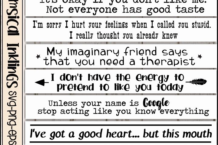 Sarcasm Sign SVG Bundle example image 1